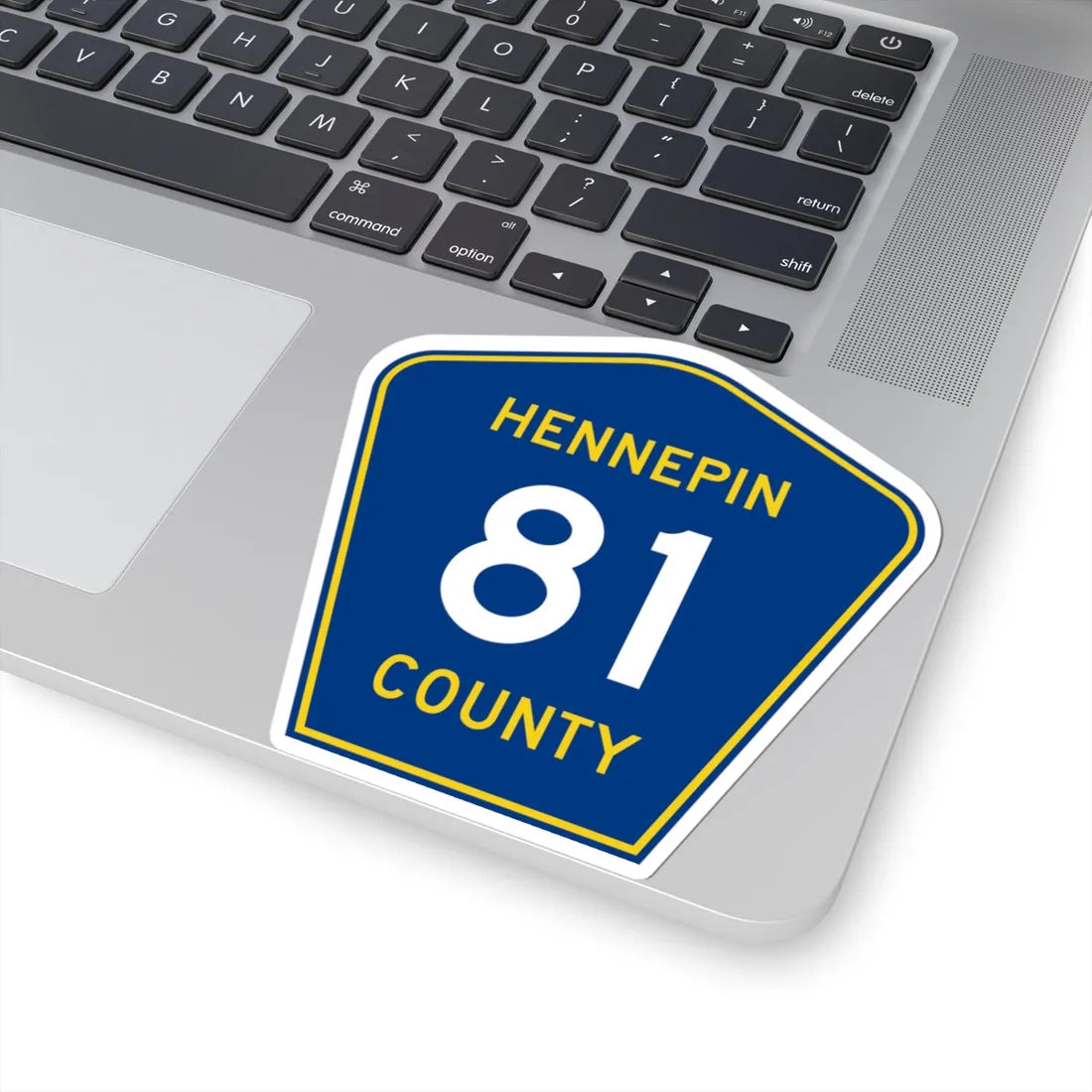 Hennepin County 81 (Minnesota) (Road Sign) STICKER Vinyl Kiss-Cut Decal - The Sticker Space