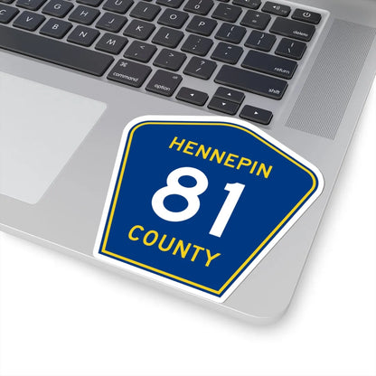 Hennepin County 81 (Minnesota) (Road Sign) STICKER Vinyl Kiss-Cut Decal - The Sticker Space