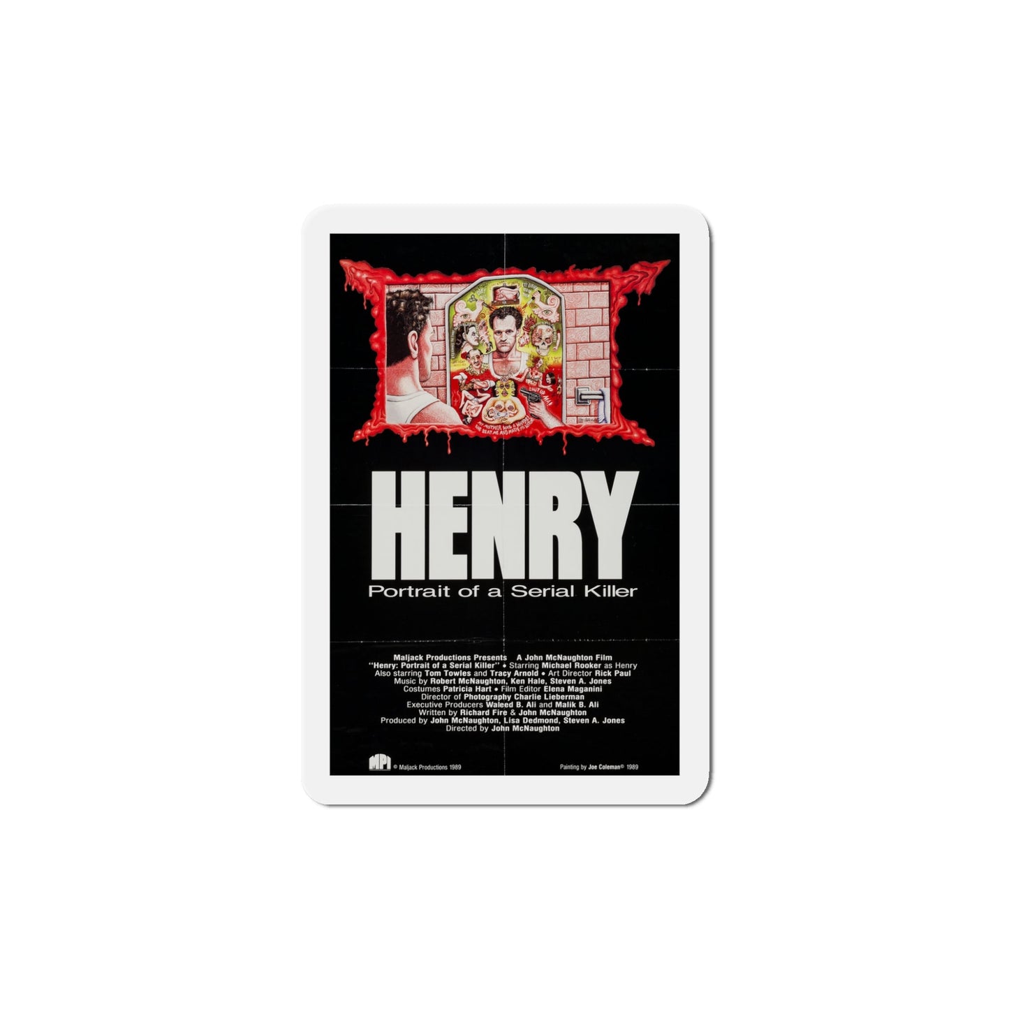 Henry Portrait of a Serial Killer 1986 Movie Poster Die-Cut Magnet-5" x 5"-The Sticker Space