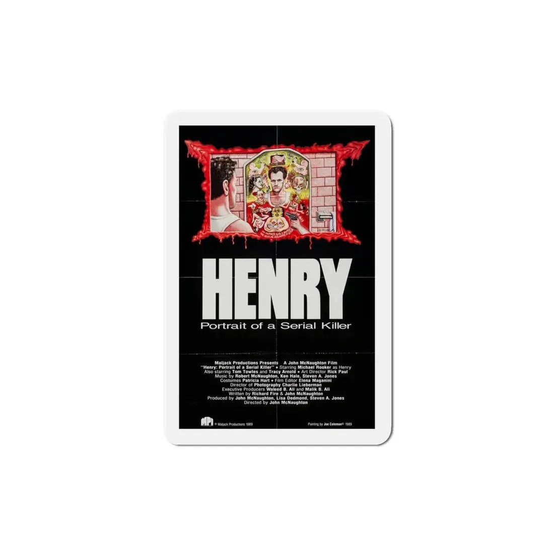Henry Portrait of a Serial Killer 1986 Movie Poster Refrigerator Magnet 4 Inch - The Sticker Space