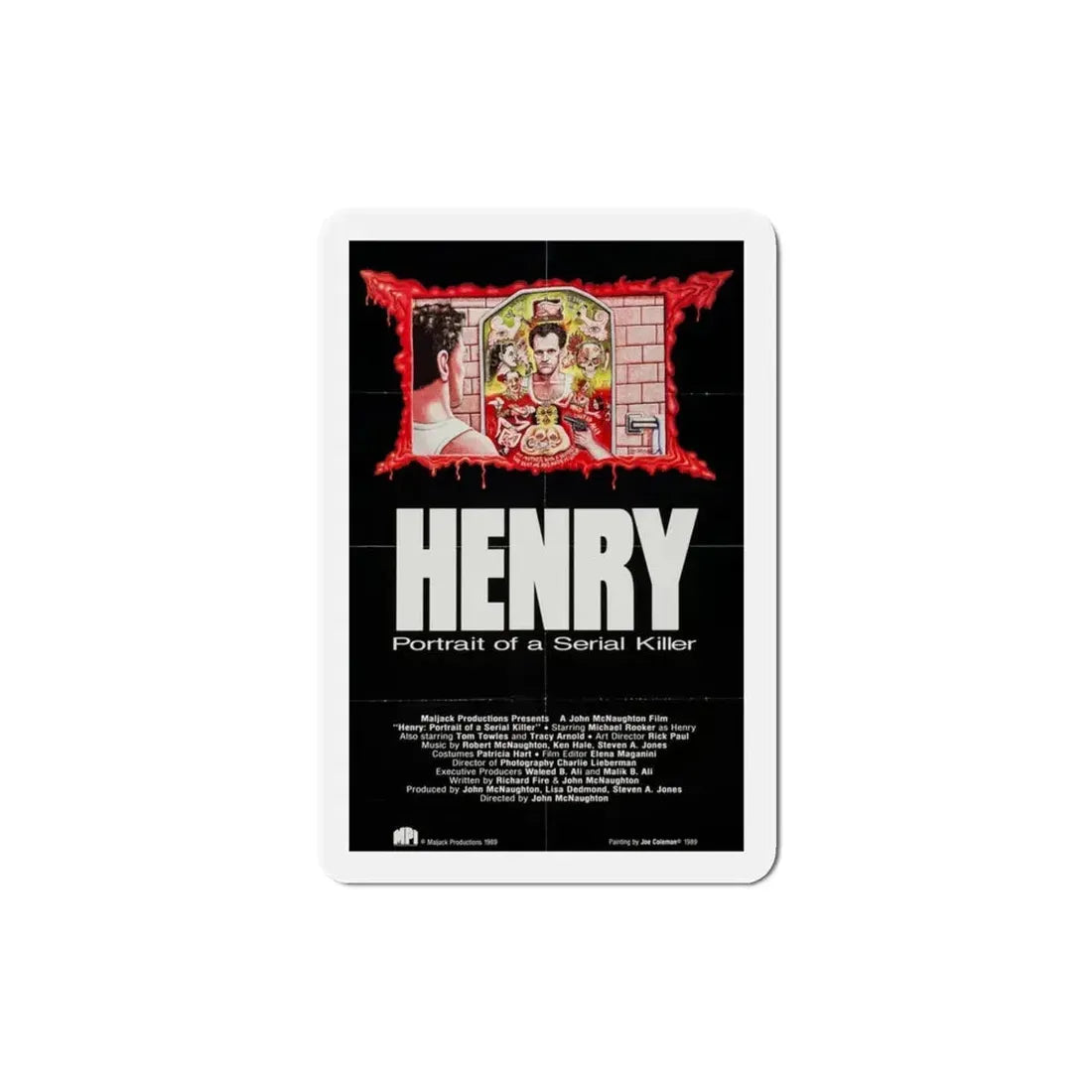 Henry Portrait of a Serial Killer 1986 Movie Poster Refrigerator Magnet - The Sticker Space