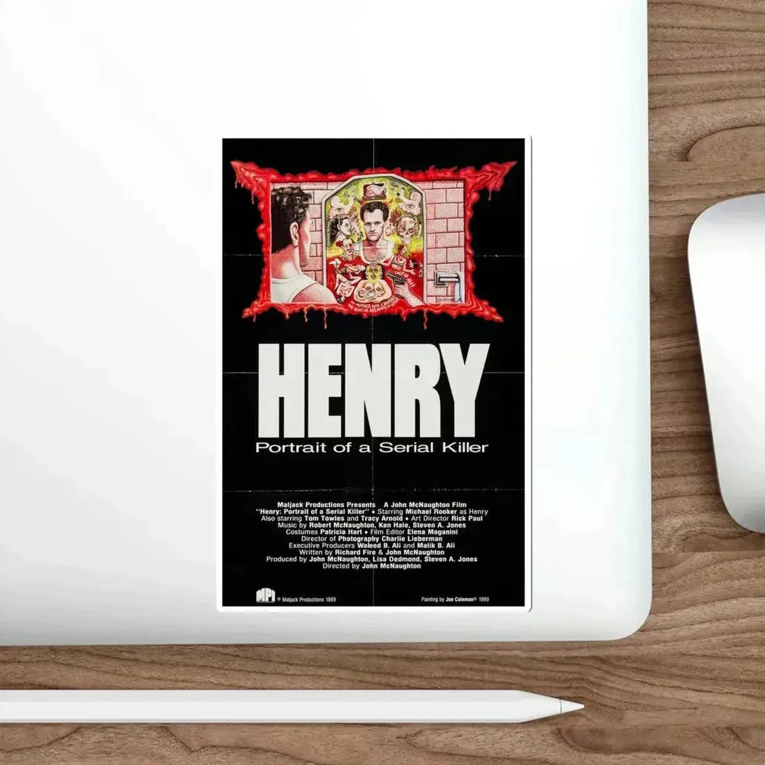 Henry Portrait of a Serial Killer 1986 Movie Poster STICKER Vinyl Die-Cut Decal - The Sticker Space