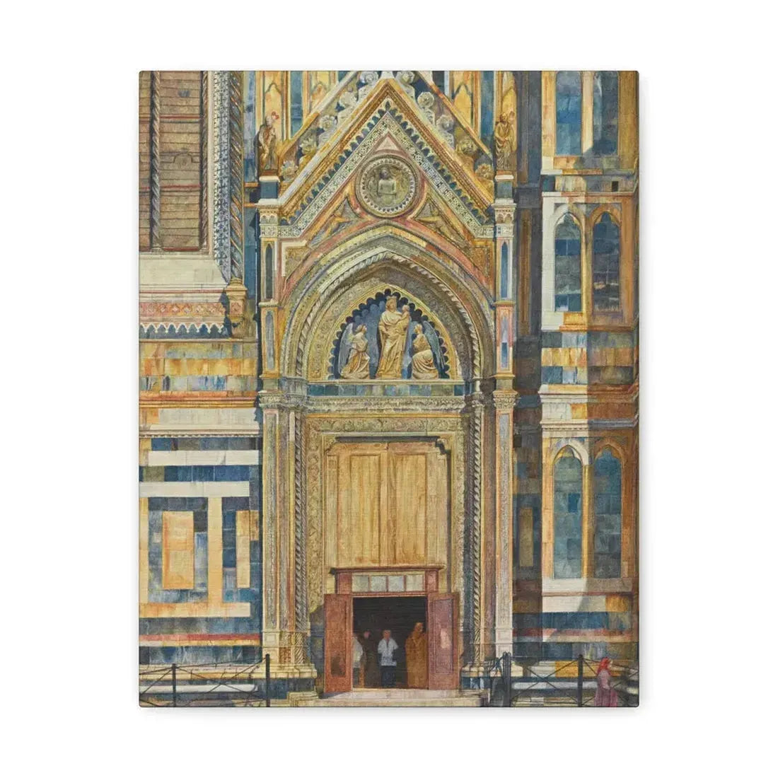 Henry Roderick Newman (1833-1918) Porta Dei Canonici, Duomo, Florence 1879 - Canvas Wall Art 11″ x 14″ 1.25" - The Sticker Space