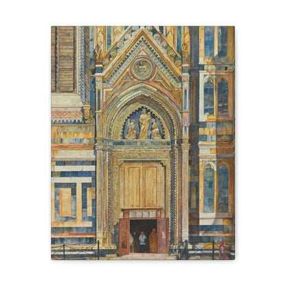 Henry Roderick Newman (1833-1918) Porta Dei Canonici, Duomo, Florence 1879 - Canvas Wall Art 11″ x 14″ 1.25" - The Sticker Space