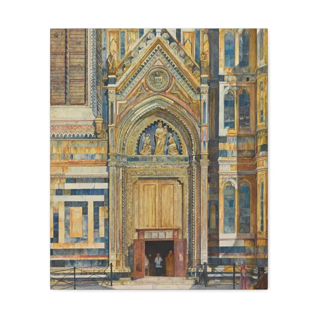 Henry Roderick Newman (1833-1918) Porta Dei Canonici, Duomo, Florence 1879 - Canvas Wall Art 20″ x 24″ 1.25" - The Sticker Space