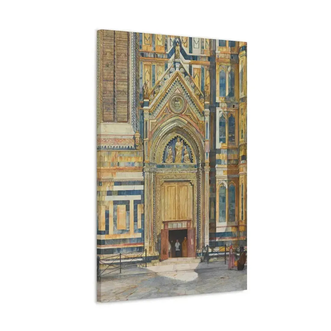 Henry Roderick Newman (1833-1918) Porta Dei Canonici, Duomo, Florence 1879 - Canvas Wall Art - The Sticker Space