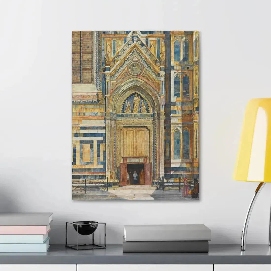 Henry Roderick Newman (1833-1918) Porta Dei Canonici, Duomo, Florence 1879 - Canvas Wall Art - The Sticker Space
