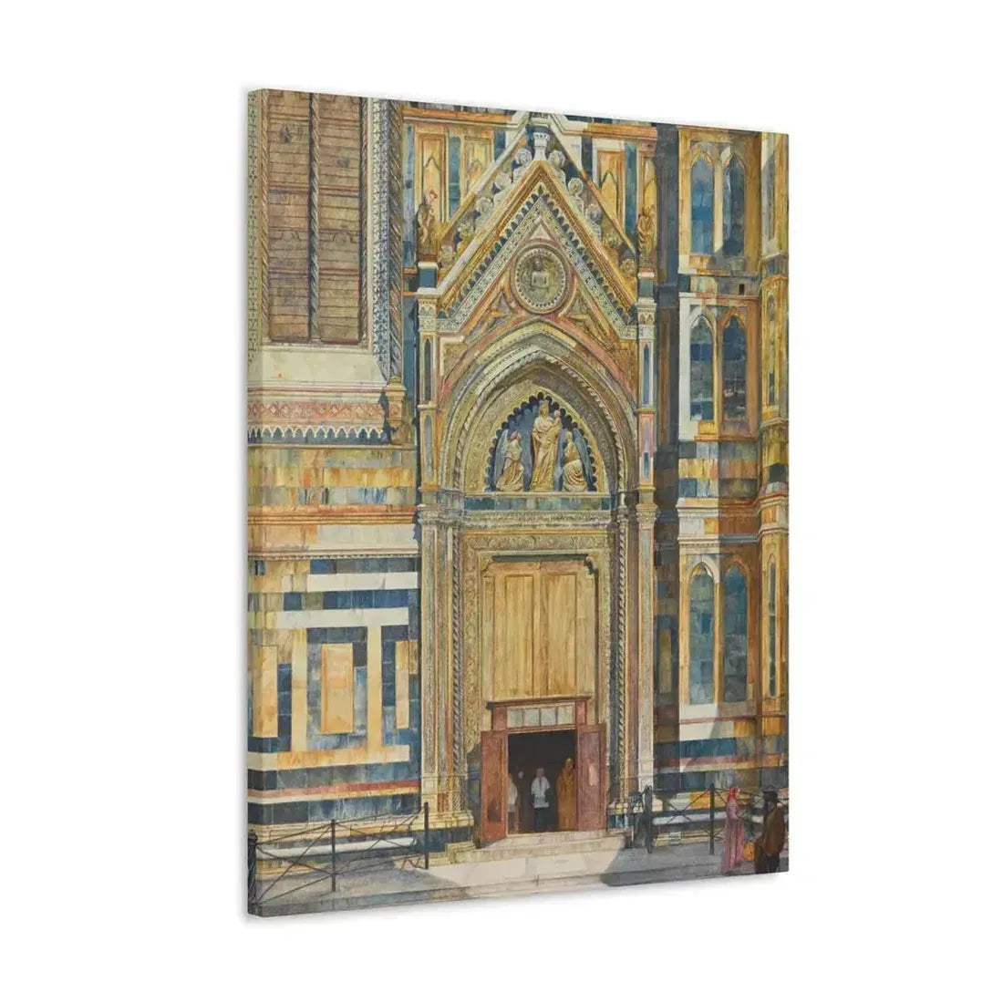 Henry Roderick Newman (1833-1918) Porta Dei Canonici, Duomo, Florence 1879 - Canvas Wall Art - The Sticker Space