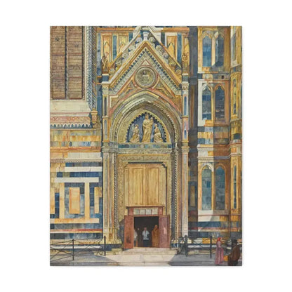 Henry Roderick Newman (1833-1918) Porta Dei Canonici, Duomo, Florence 1879 - Canvas Wall Art - The Sticker Space
