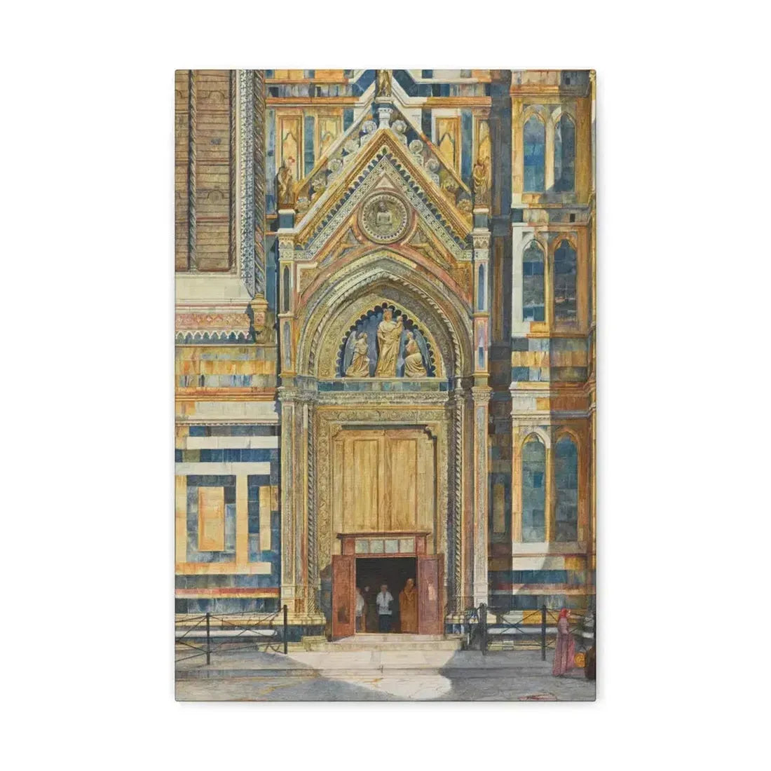 Henry Roderick Newman (1833-1918) Porta Dei Canonici, Duomo, Florence 1879 - Canvas Wall Art - The Sticker Space
