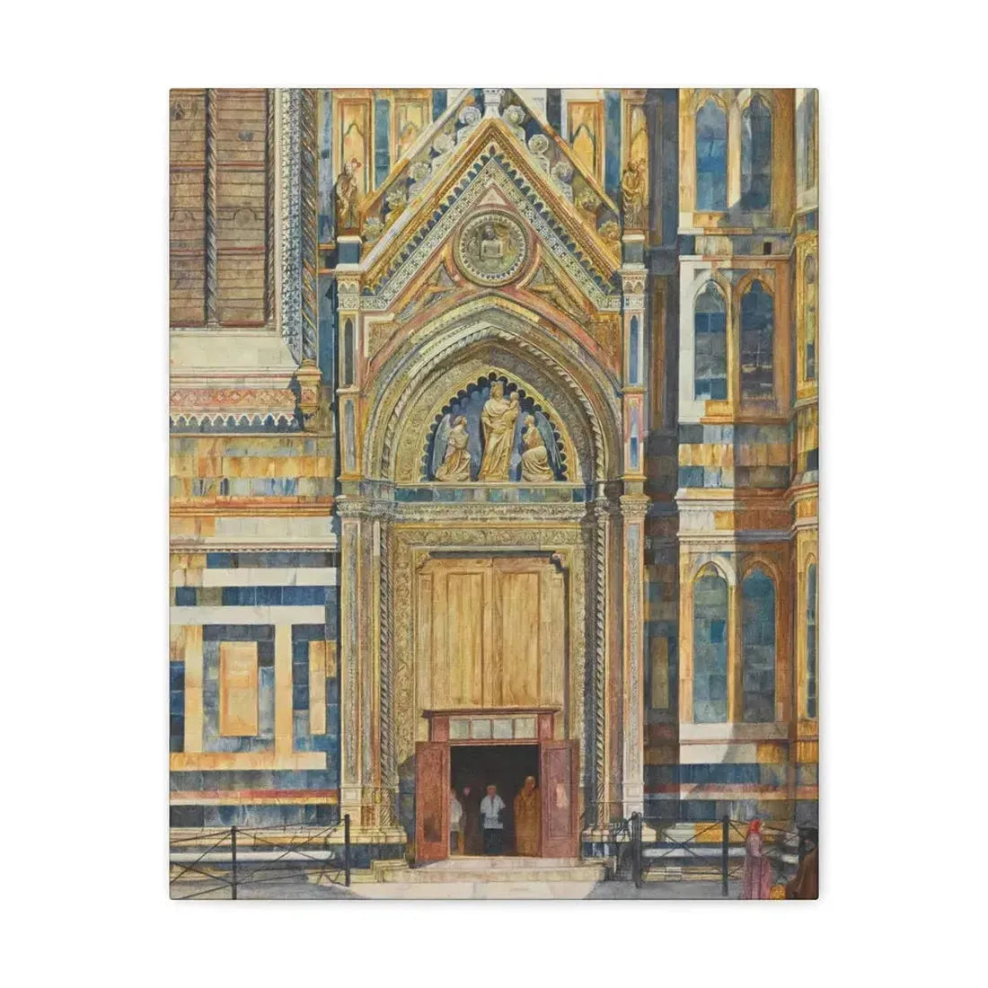 Henry Roderick Newman (1833-1918) Porta Dei Canonici, Duomo, Florence 1879 - Canvas Wall Art - The Sticker Space