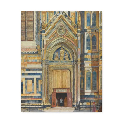 Henry Roderick Newman (1833-1918) Porta Dei Canonici, Duomo, Florence 1879 - Canvas Wall Art - The Sticker Space