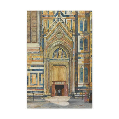 Henry Roderick Newman (1833-1918) Porta Dei Canonici, Duomo, Florence 1879 - Canvas Wall Art - The Sticker Space