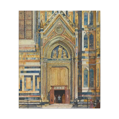 Henry Roderick Newman (1833-1918) Porta Dei Canonici, Duomo, Florence 1879 - Canvas Wall Art - The Sticker Space