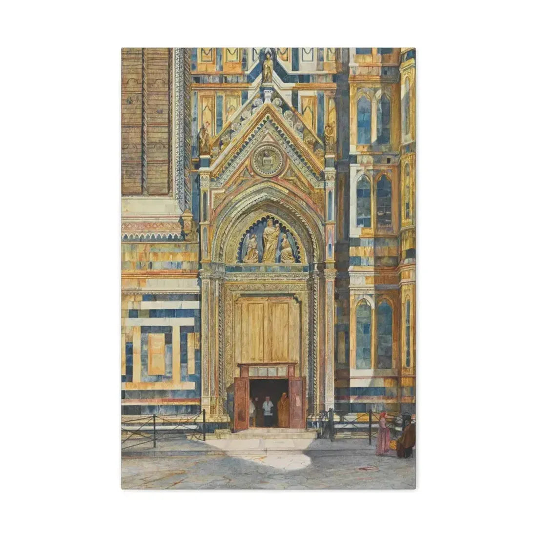 Henry Roderick Newman (1833-1918) Porta Dei Canonici, Duomo, Florence 1879 - Canvas Wall Art - The Sticker Space