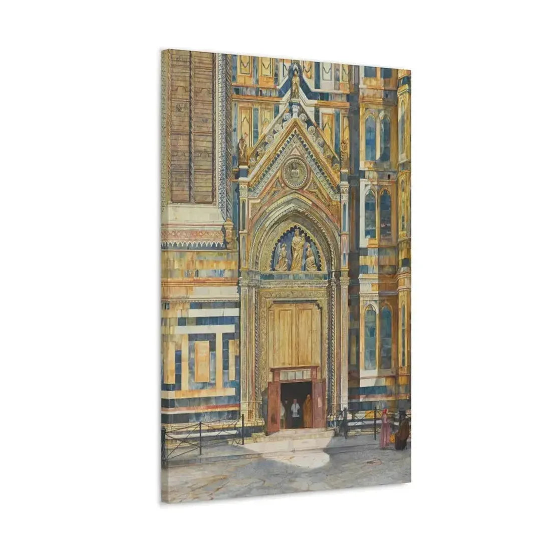Henry Roderick Newman (1833-1918) Porta Dei Canonici, Duomo, Florence 1879 - Canvas Wall Art - The Sticker Space