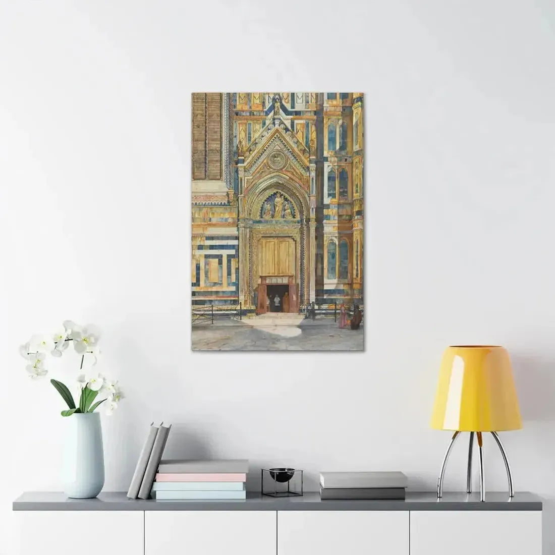 Henry Roderick Newman (1833-1918) Porta Dei Canonici, Duomo, Florence 1879 - Canvas Wall Art - The Sticker Space