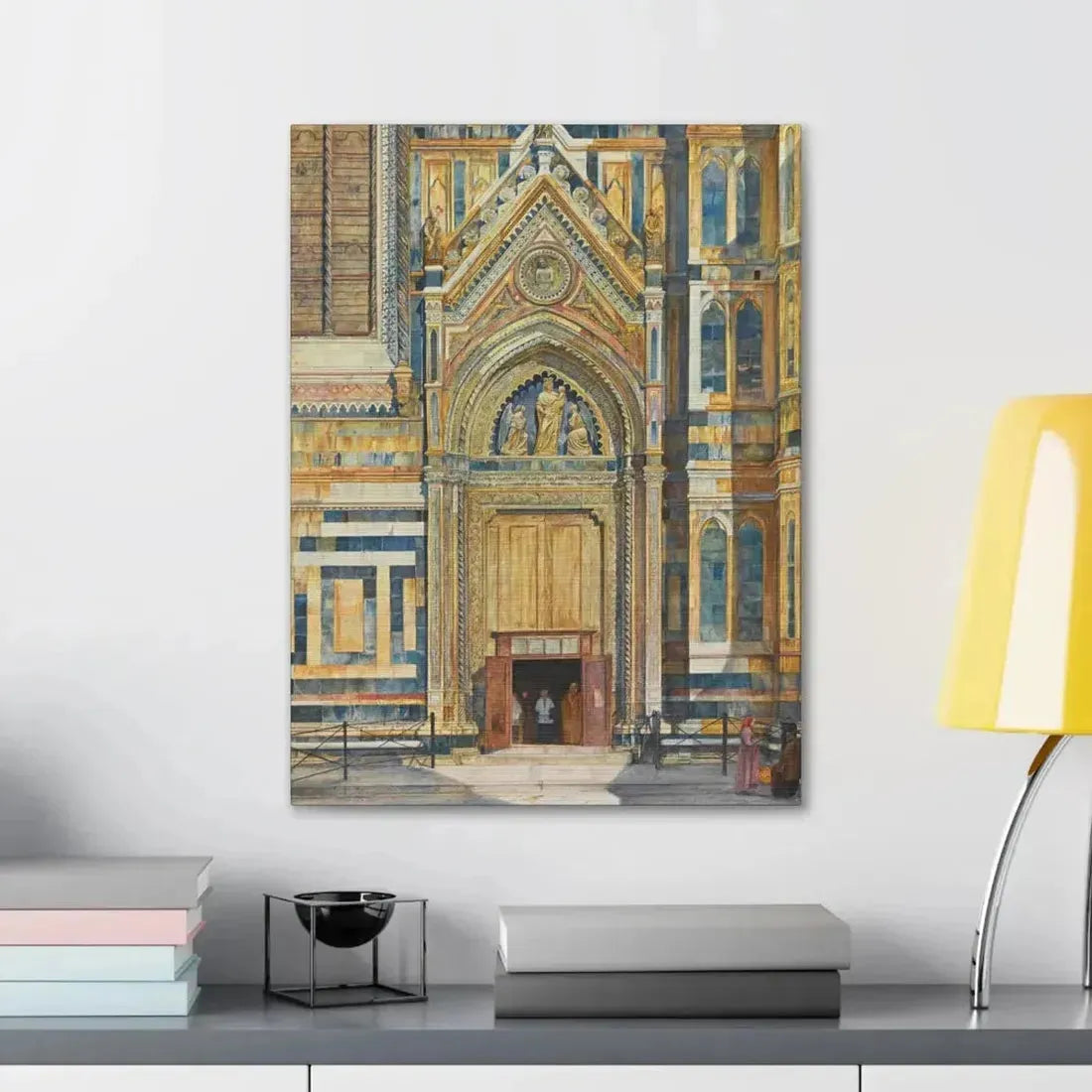 Henry Roderick Newman (1833-1918) Porta Dei Canonici, Duomo, Florence 1879 - Canvas Wall Art - The Sticker Space