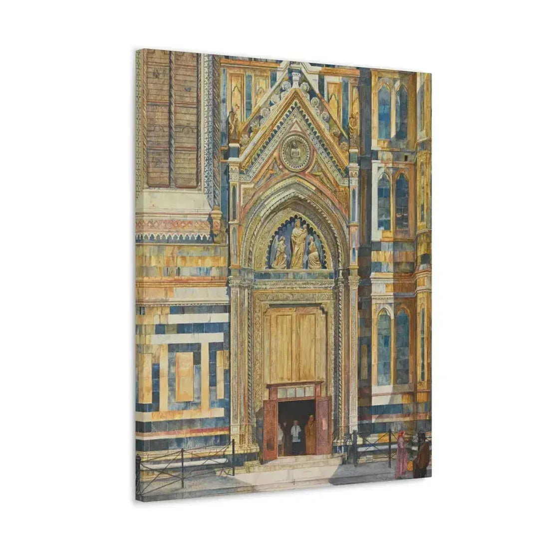 Henry Roderick Newman (1833-1918) Porta Dei Canonici, Duomo, Florence 1879 - Canvas Wall Art - The Sticker Space