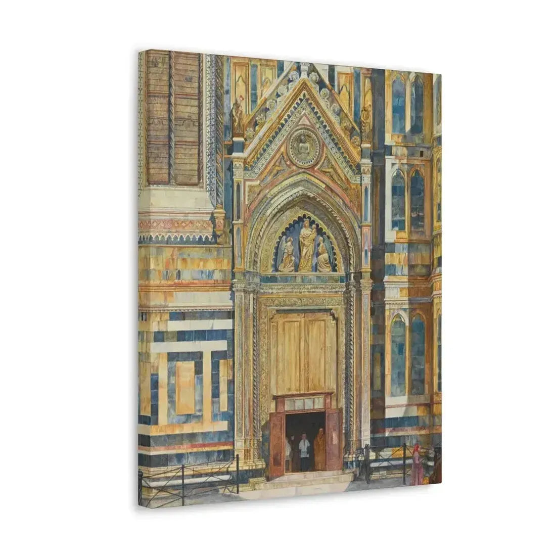 Henry Roderick Newman (1833-1918) Porta Dei Canonici, Duomo, Florence 1879 - Canvas Wall Art - The Sticker Space