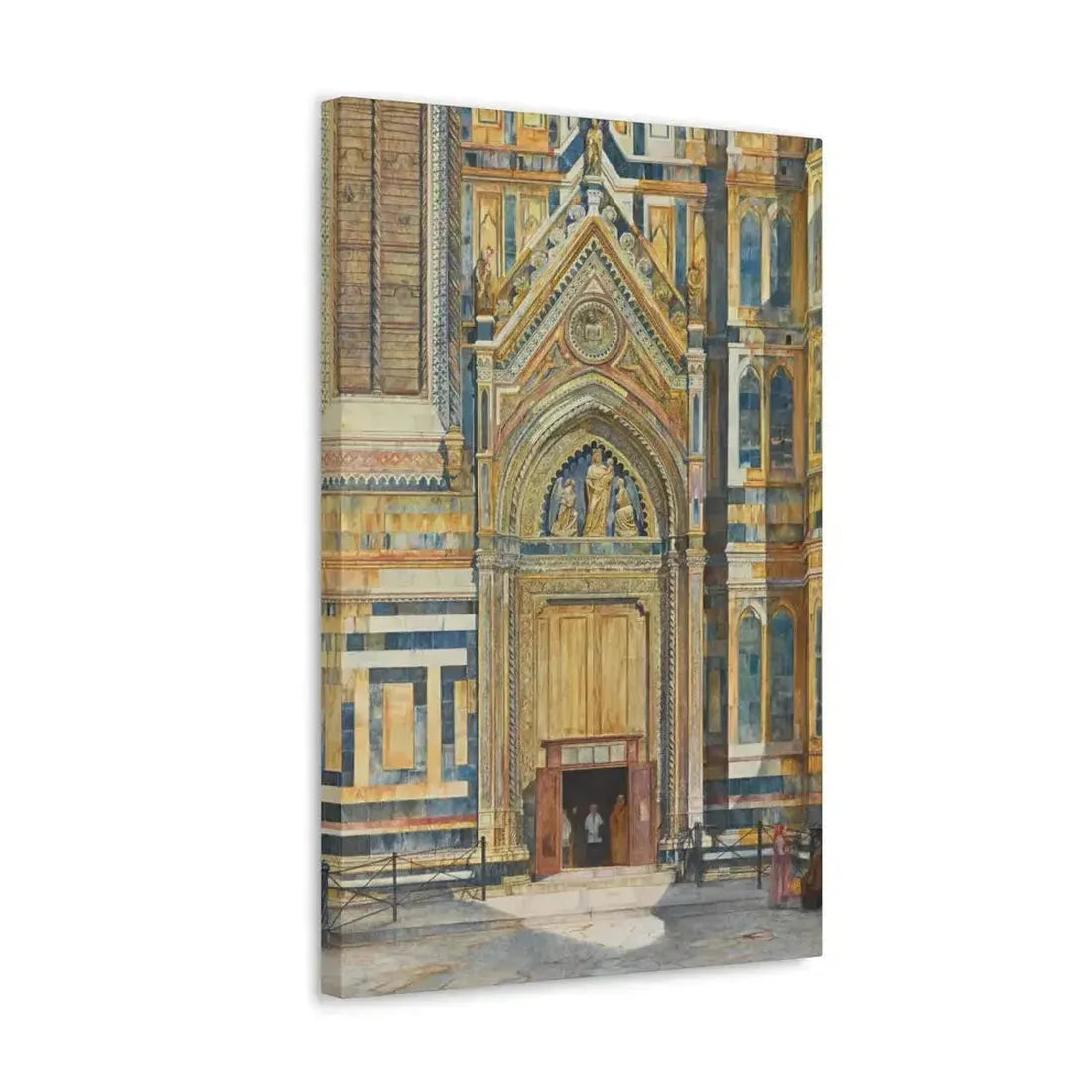 Henry Roderick Newman (1833-1918) Porta Dei Canonici, Duomo, Florence 1879 - Canvas Wall Art - The Sticker Space