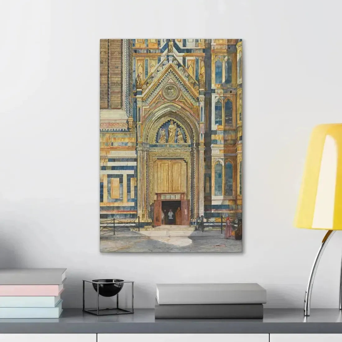 Henry Roderick Newman (1833-1918) Porta Dei Canonici, Duomo, Florence 1879 - Canvas Wall Art - The Sticker Space