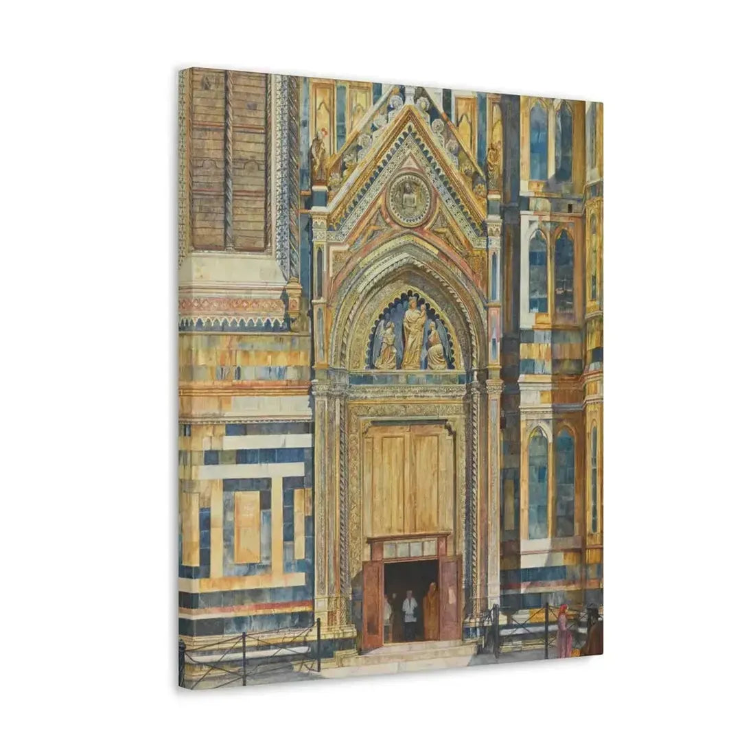 Henry Roderick Newman (1833-1918) Porta Dei Canonici, Duomo, Florence 1879 - Canvas Wall Art - The Sticker Space