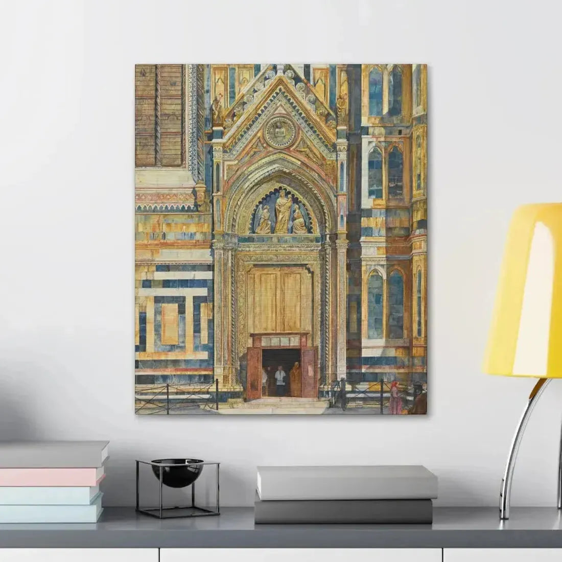 Henry Roderick Newman (1833-1918) Porta Dei Canonici, Duomo, Florence 1879 - Canvas Wall Art - The Sticker Space