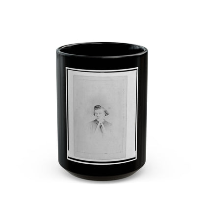 Henry Stein, Head-And-Shoulders Portrait, Facing Front (U.S. Civil War) Black Coffee Mug-15oz-The Sticker Space