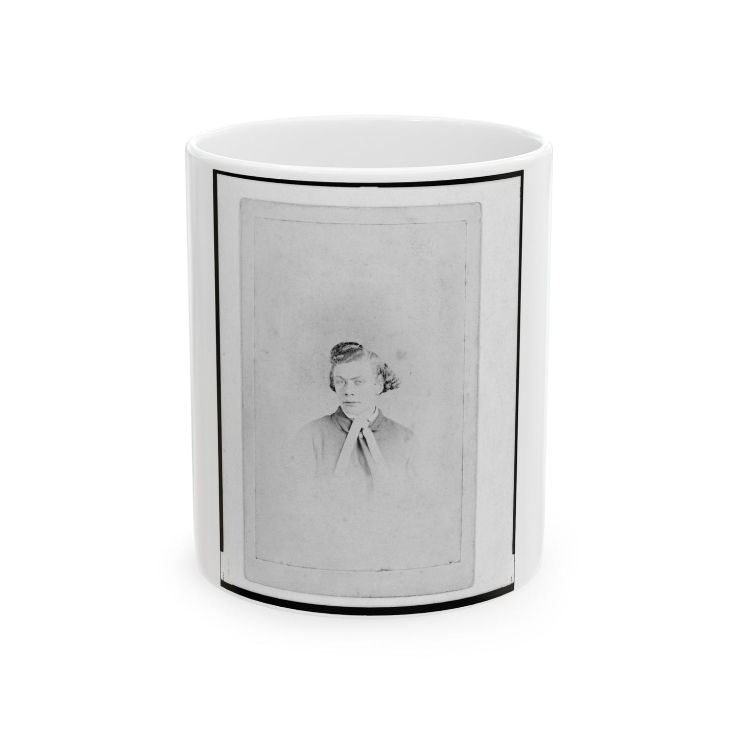 Henry Stein, Head-And-Shoulders Portrait, Facing Front (U.S. Civil War) White Coffee Mug-11oz-The Sticker Space