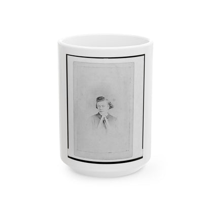 Henry Stein, Head-And-Shoulders Portrait, Facing Front (U.S. Civil War) White Coffee Mug-15oz-The Sticker Space