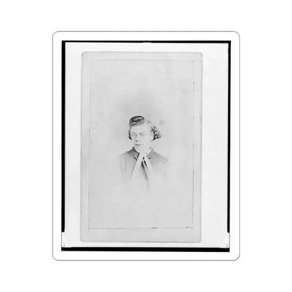 Henry Stein, Head-and-Shoulders Portrait, Facing Front (U.S. Civil War) STICKER Vinyl Kiss-Cut Decal 6 Inch White - The Sticker Space