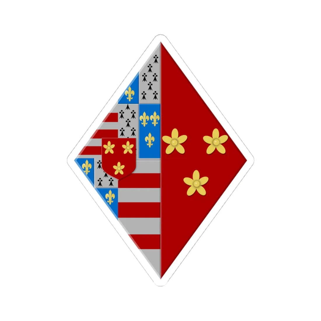 Hensies wapen1 (Belgium) (Coat of Arms) STICKER Vinyl Kiss-Cut Decal - The Sticker Space