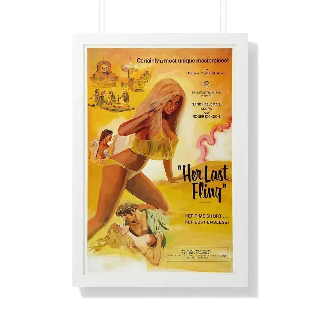 HER LAST FLING 1976 - Framed Movie Poster - The Sticker Space