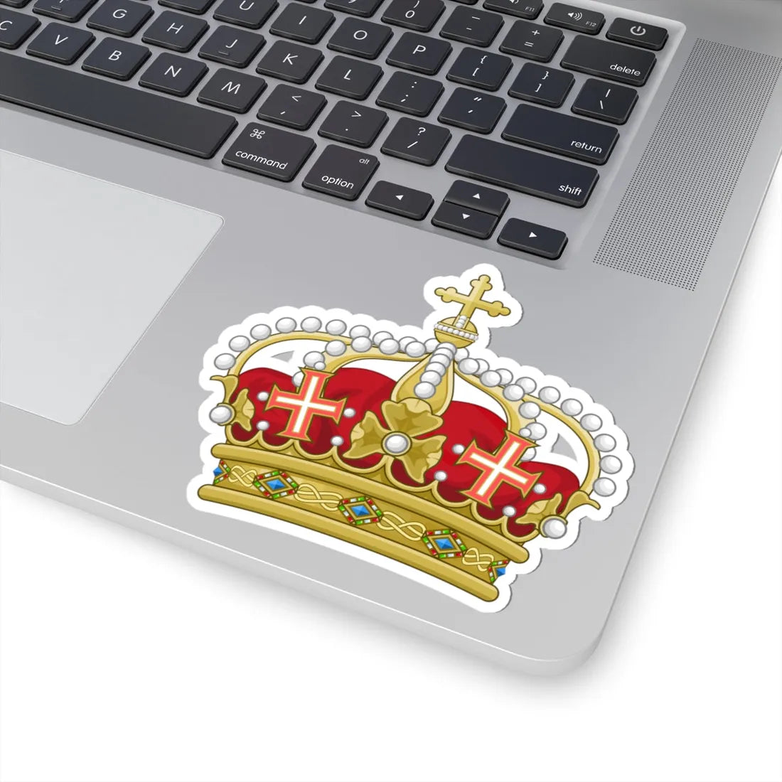 Heraldic Royal Crown of Italy (Italy) (Coat of Arms) STICKER Vinyl Kiss-Cut Decal - The Sticker Space