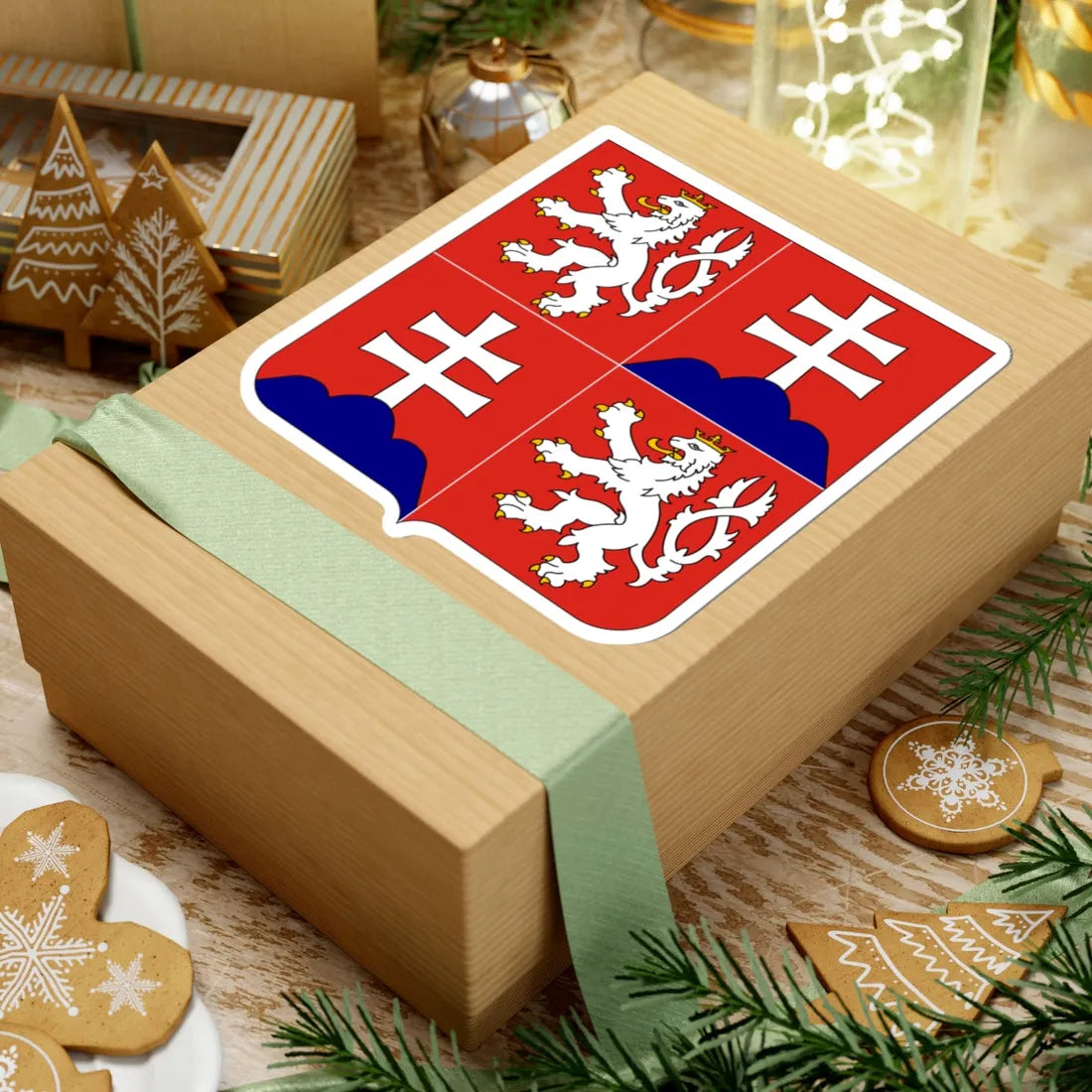 Herb Czechosłowacji 1990-1992 (Slovakia) (Coat of Arms) STICKER Vinyl Kiss-Cut Decal - The Sticker Space