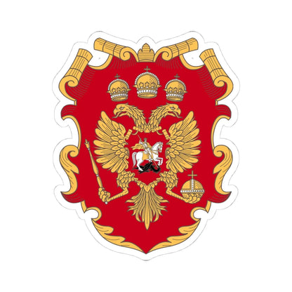 Herb Moskovia-1 Alex K (Russia) (Coat of Arms) STICKER Vinyl Kiss-Cut Decal 4 Inch White - The Sticker Space