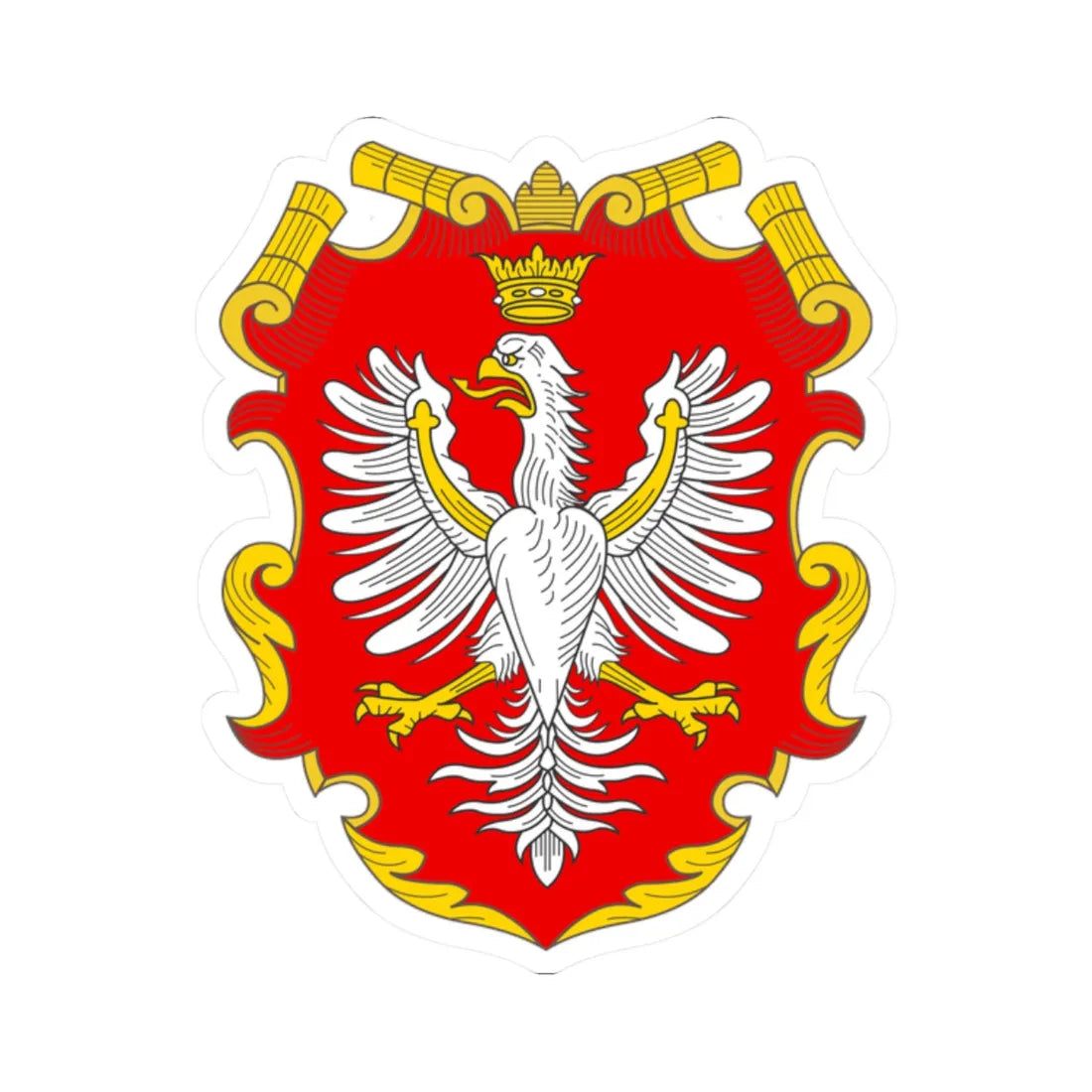 Herb Polska Alex K (Lithuania) (Coat of Arms) STICKER Vinyl Kiss-Cut Decal 2 Inch White - The Sticker Space