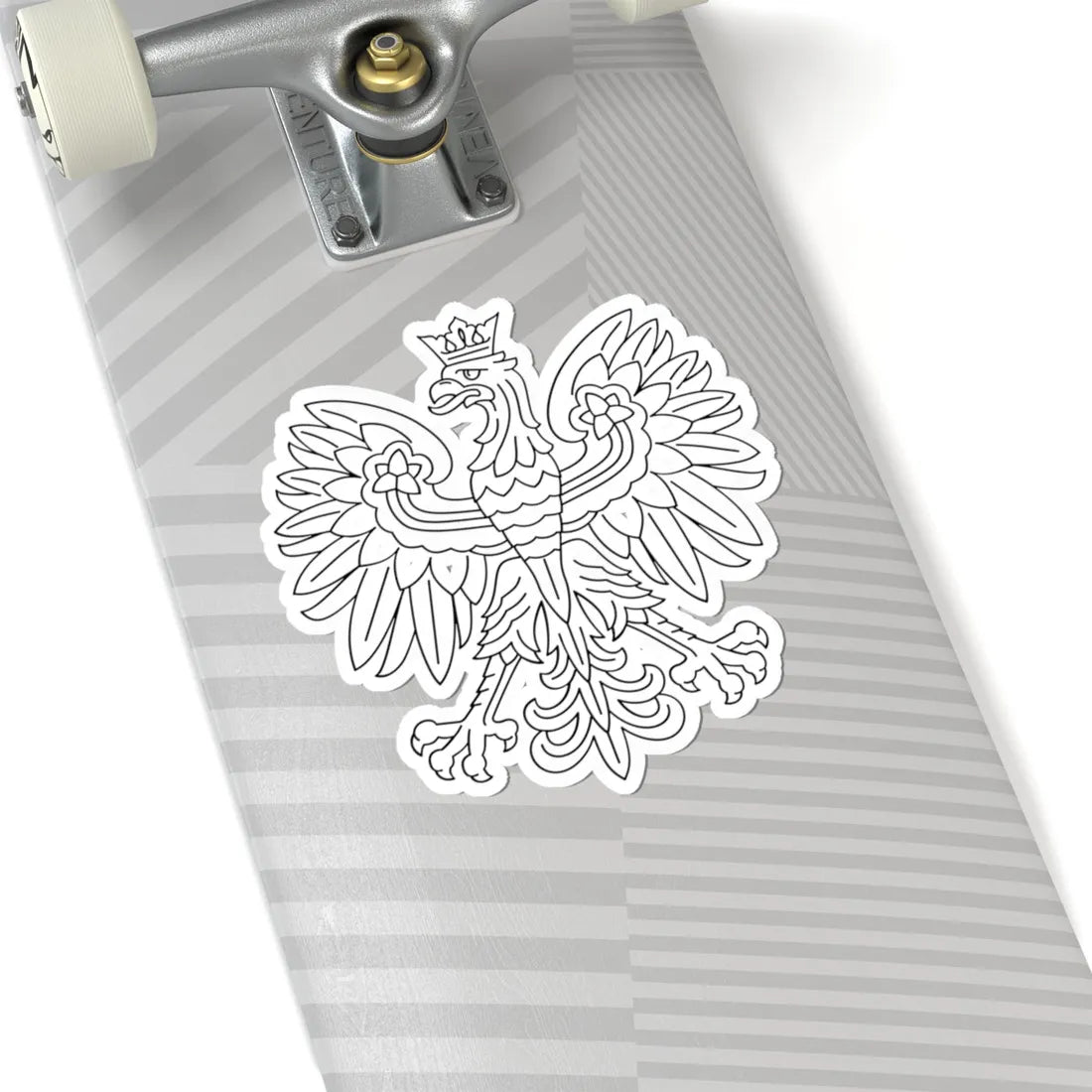 Herb Polski liniowy (Poland) (Coat of Arms) STICKER Vinyl Kiss-Cut Decal - The Sticker Space