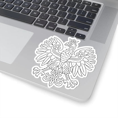 Herb Polski liniowy (Poland) (Coat of Arms) STICKER Vinyl Kiss-Cut Decal - The Sticker Space