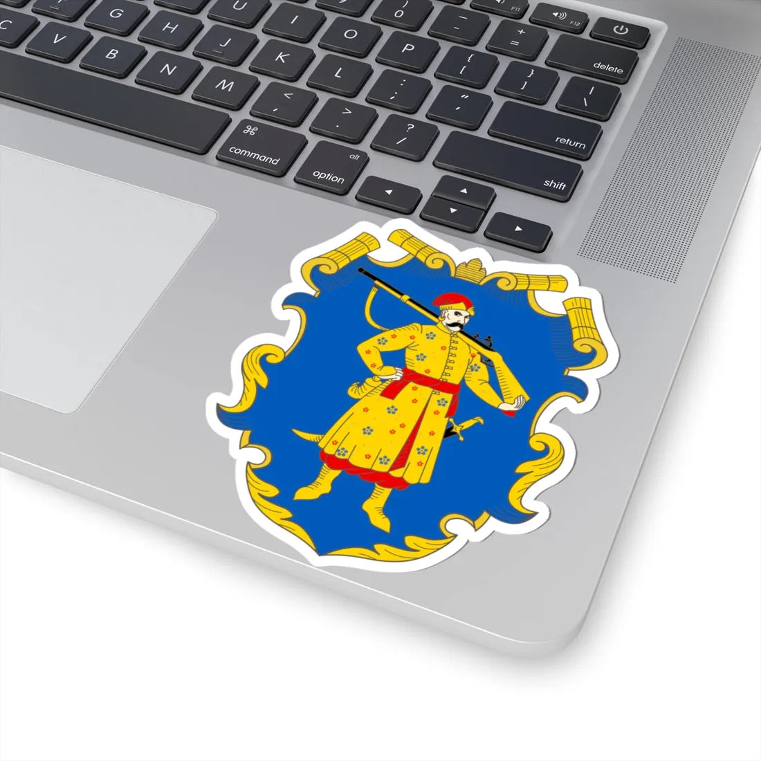 Herb Viyska Zaporozkoho (Ukraine) (Coat of Arms) STICKER Vinyl Kiss-Cut Decal - The Sticker Space