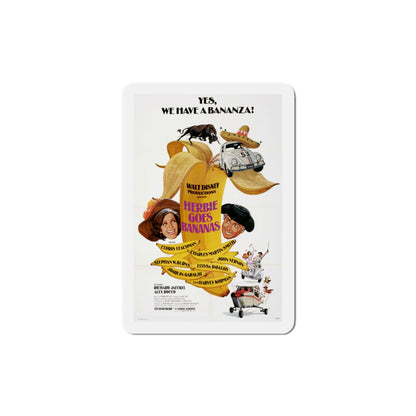 Herbie Goes Bananas 1980 Movie Poster Die-Cut Magnet-4" x 4"-The Sticker Space