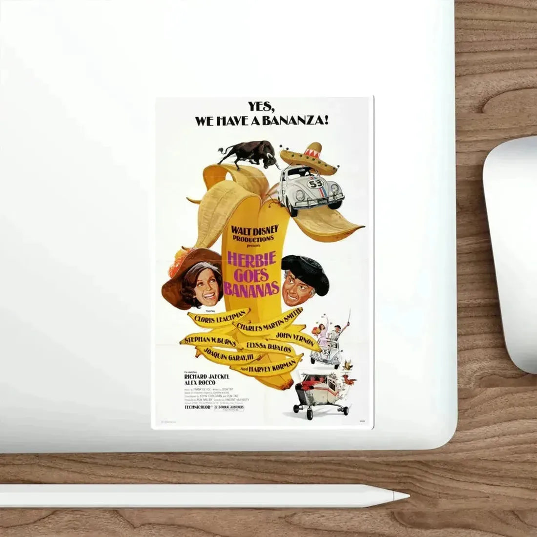 Herbie Goes Bananas 1980 Movie Poster STICKER Vinyl Die-Cut Decal - The Sticker Space