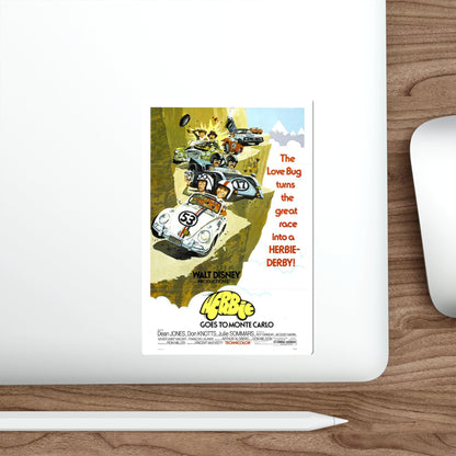 Herbie Goes to Monte Carlo 1977 Movie Poster STICKER Vinyl Die-Cut Decal-The Sticker Space