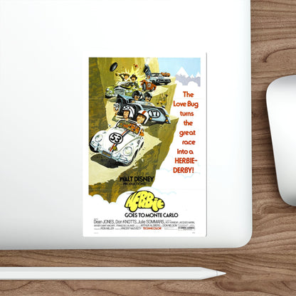 Herbie Goes to Monte Carlo 1977 Movie Poster STICKER Vinyl Die-Cut Decal-The Sticker Space