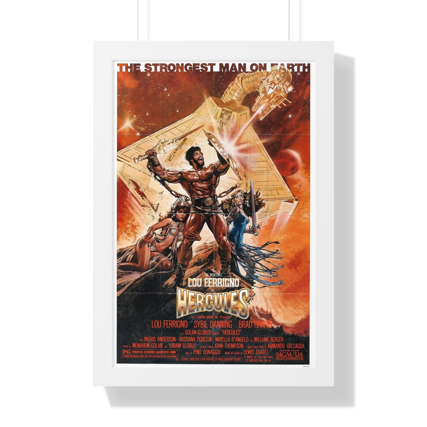 HERCULES 1983 - Framed Movie Poster-16″ x 24″-The Sticker Space