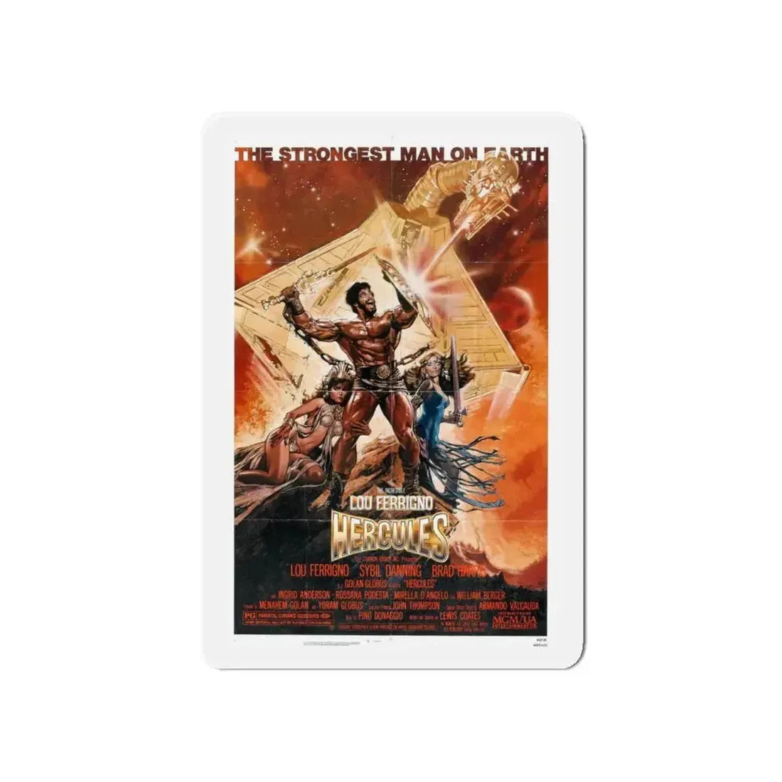 HERCULES 1983 Movie Poster - Refrigerator Magnet - The Sticker Space
