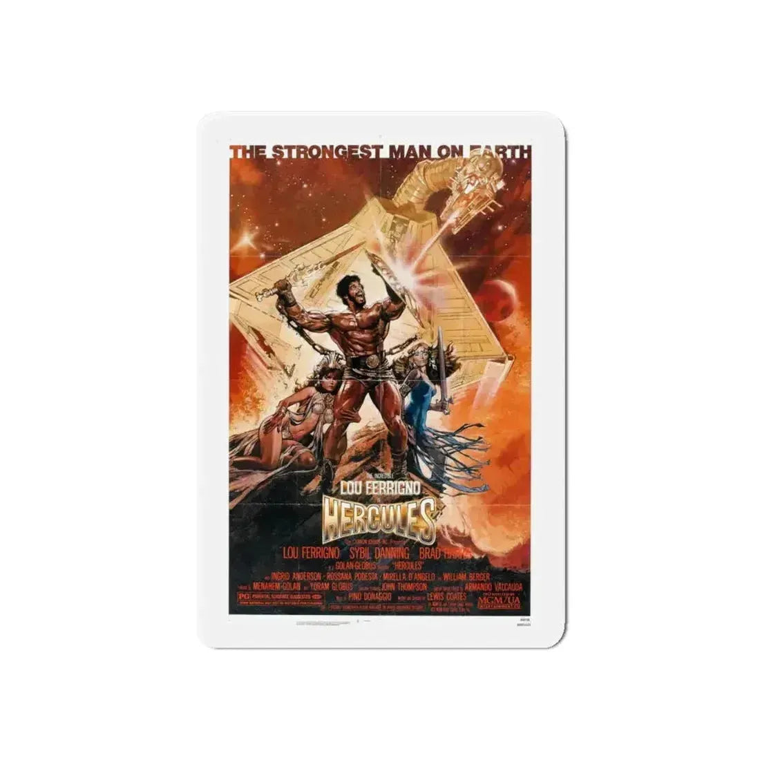 HERCULES 1983 Movie Poster - Refrigerator Magnet - The Sticker Space