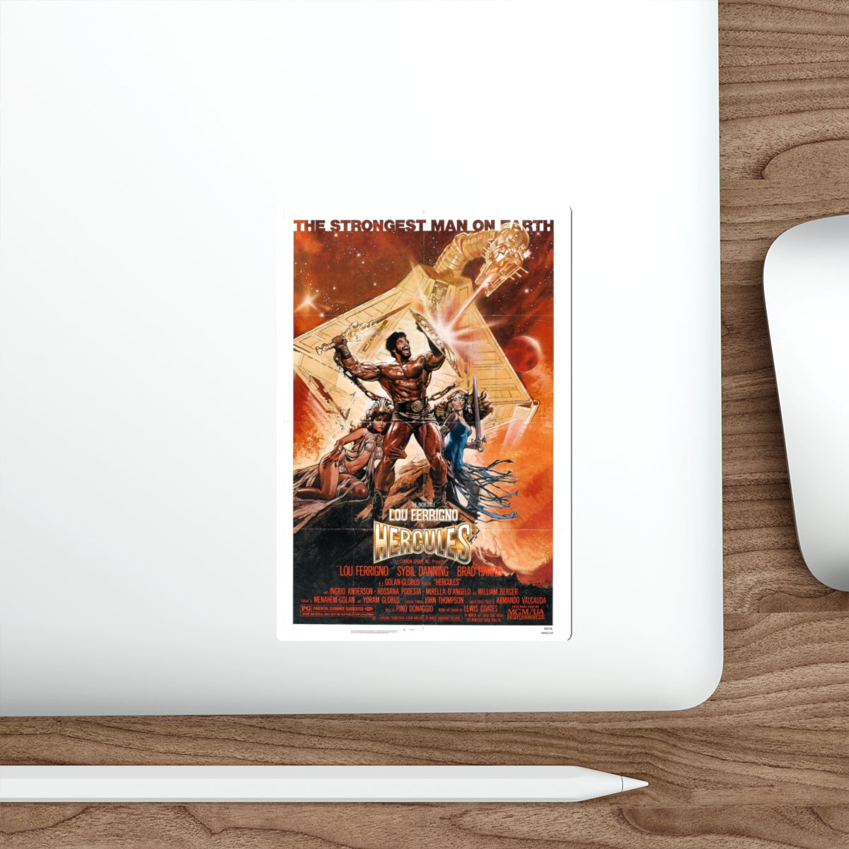 HERCULES 1983 Movie Poster STICKER Vinyl Die-Cut Decal-The Sticker Space