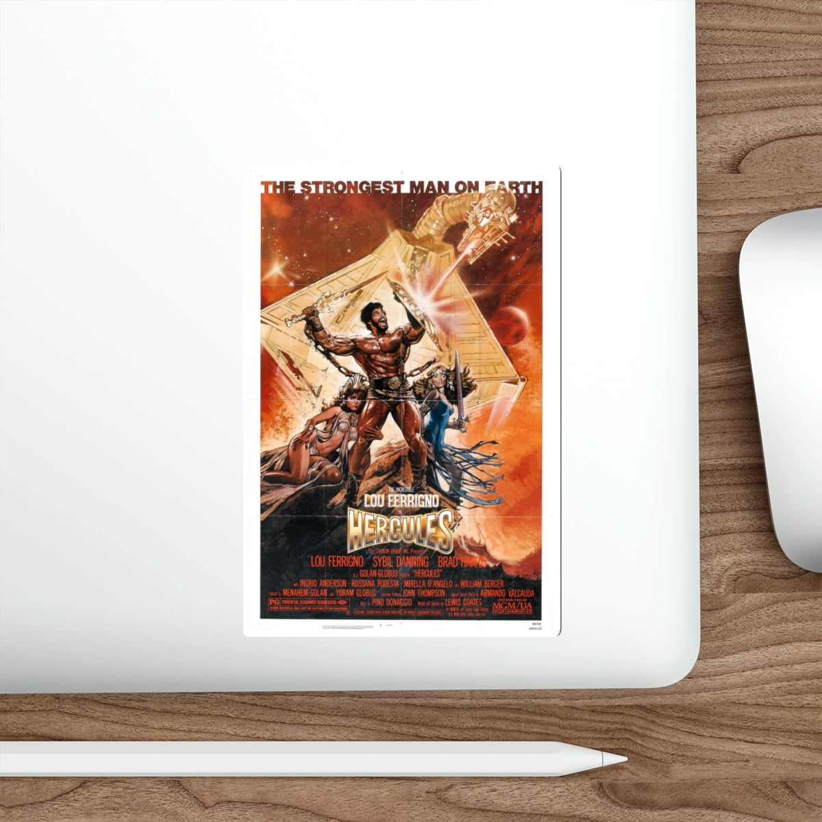 HERCULES 1983 Movie Poster STICKER Vinyl Die-Cut Decal-The Sticker Space